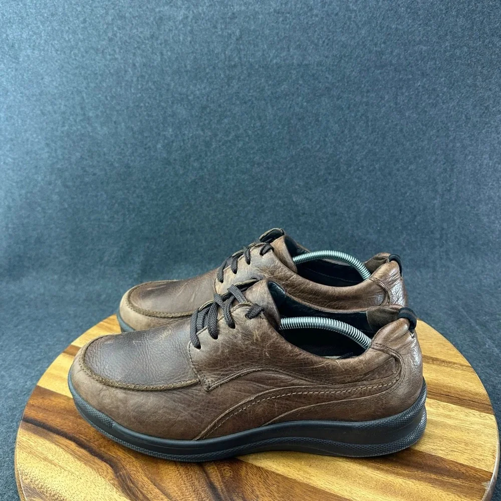 SAS Move On Brwon Leather Walking Shoes Mens‎ Sz 11.5W Lace Up Comfort